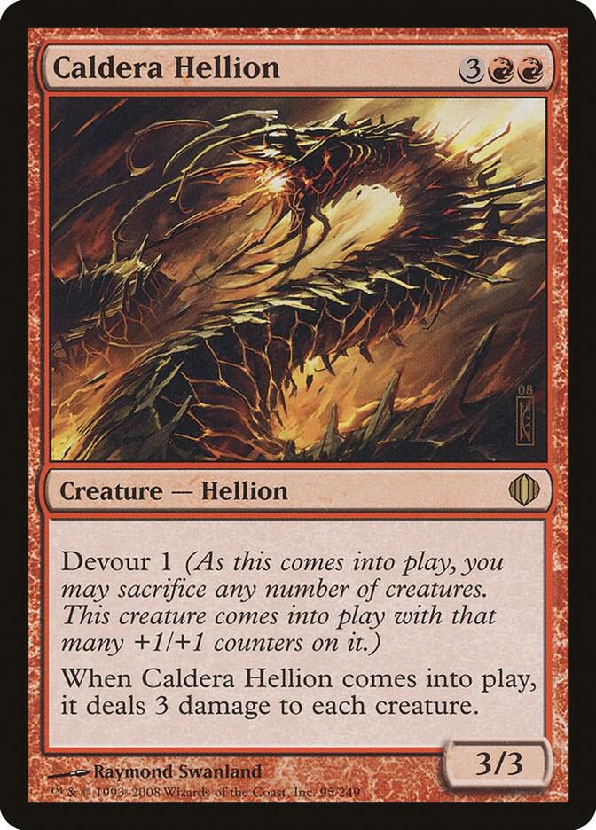 Caldera Hellion 95 card from Shards of Alara