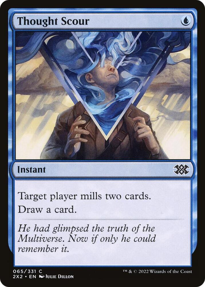 Thought Scour 65 card from Double Masters 2022