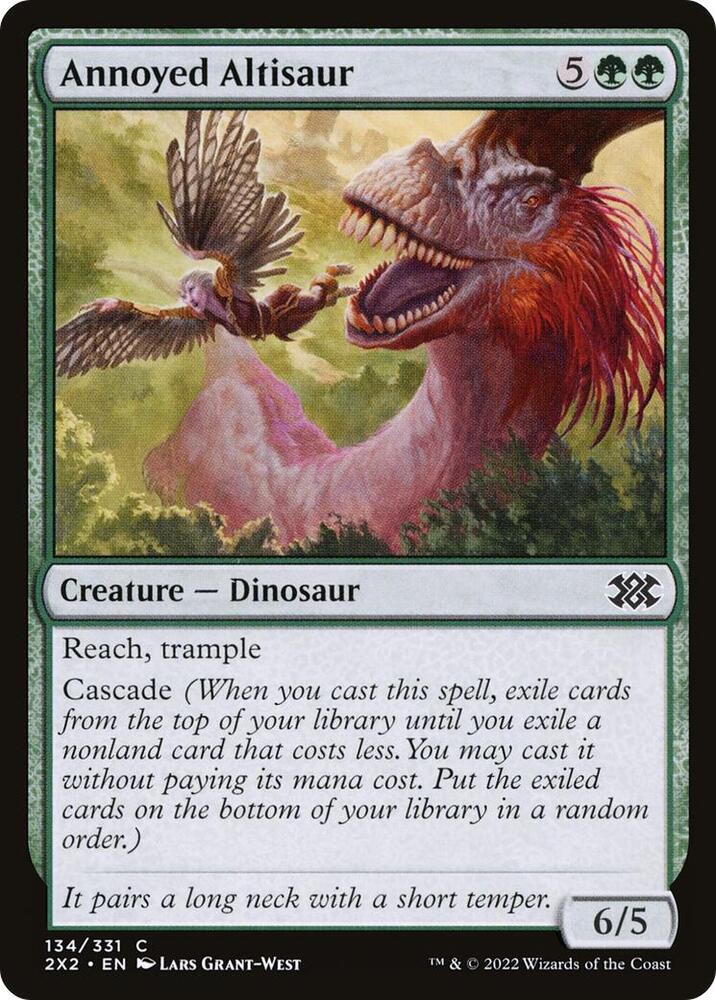 Annoyed Altisaur 134 card from Double Masters 2022