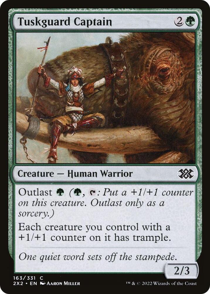 Tuskguard Captain 163 card from Double Masters 2022