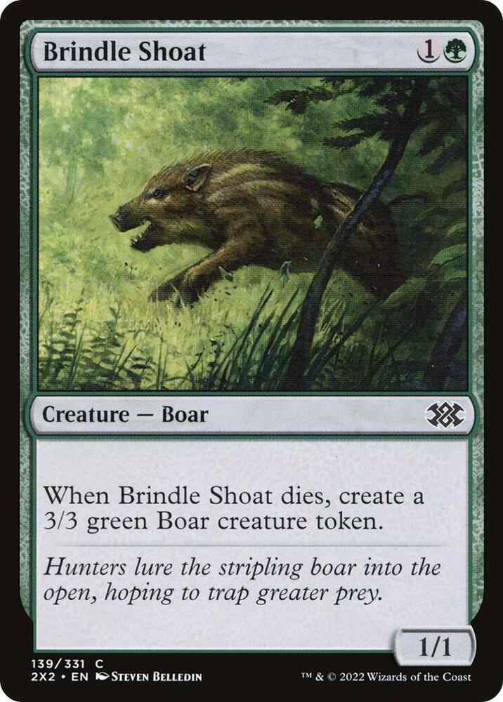 Brindle Shoat 139 card from Double Masters 2022