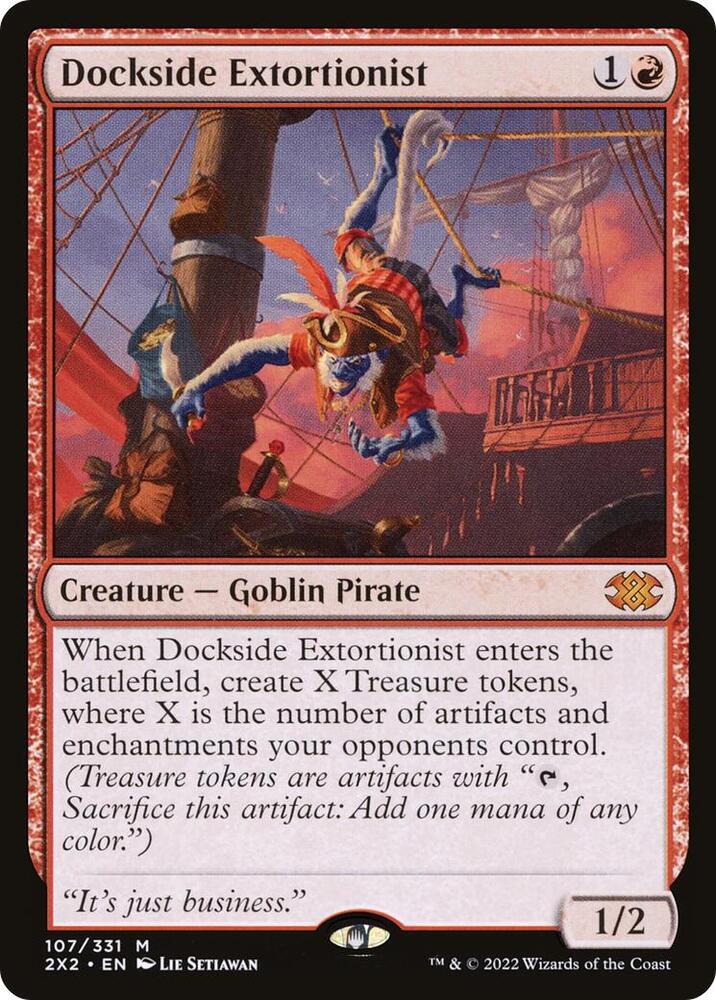 Dockside Extortionist 107 card from Double Masters 2022