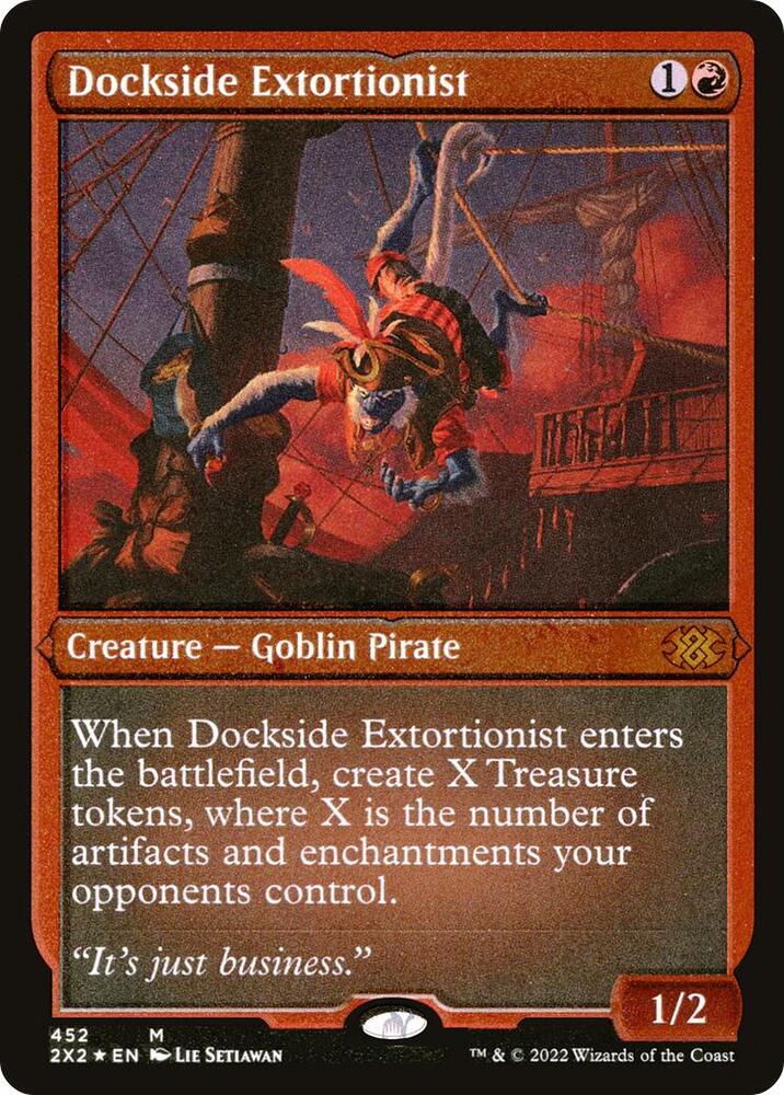 Dockside Extortionist (Foil Etched) 452 card from Double Masters 2022
