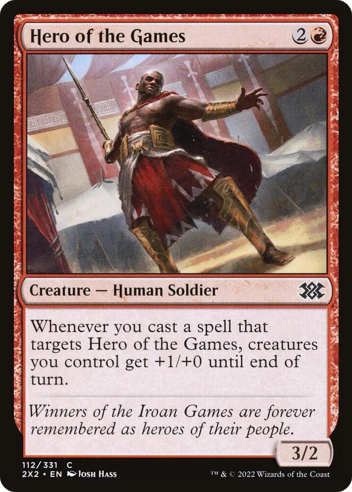 Hero of the Games 112 card from Double Masters 2022