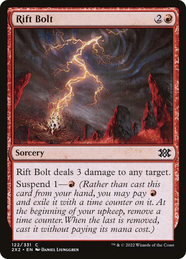 Rift Bolt 122 card from Double Masters 2022