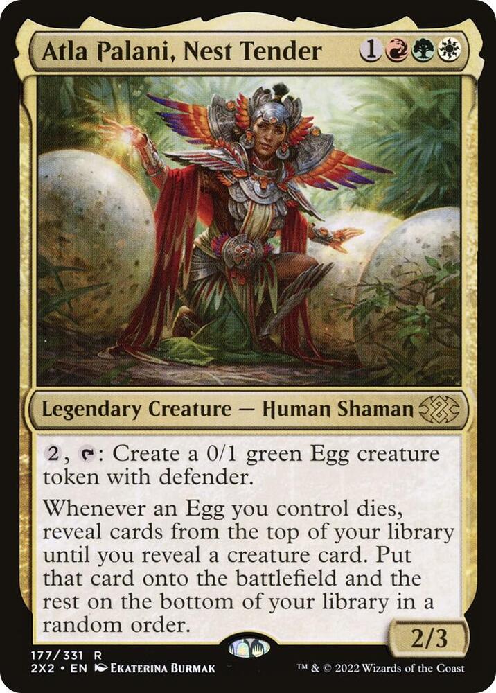 Atla Palani, Nest Tender 177 card from Double Masters 2022