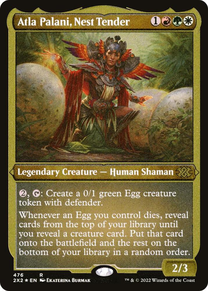 Atla Palani, Nest Tender (Foil Etched) 476 card from Double Masters 2022