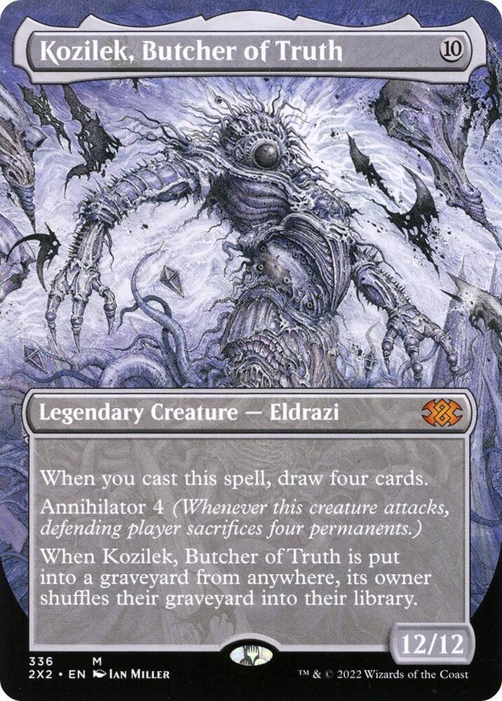 Kozilek, Butcher of Truth (Borderless) 336 card from Double Masters 2022