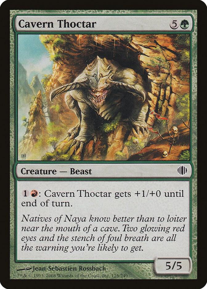 Cavern Thoctar 125 card from Shards of Alara