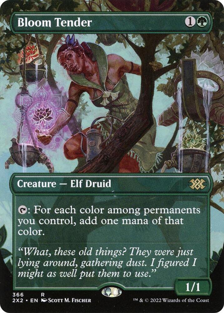 Bloom Tender (Borderless) 366 card from Double Masters 2022