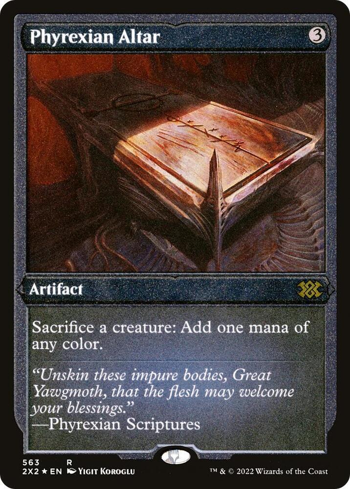 Phyrexian Altar (Foil Etched) 563 card from Double Masters 2022