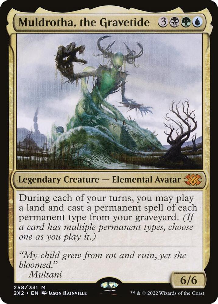 Muldrotha, the Gravetide 258 card from Double Masters 2022