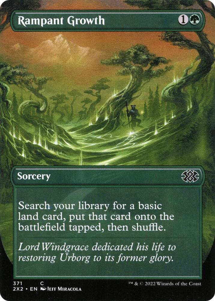 Rampant Growth (Borderless) 371 card from Double Masters 2022