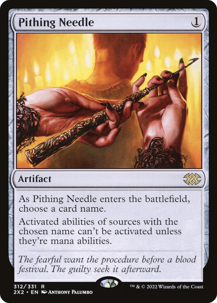 Pithing Needle 312 card from Double Masters 2022