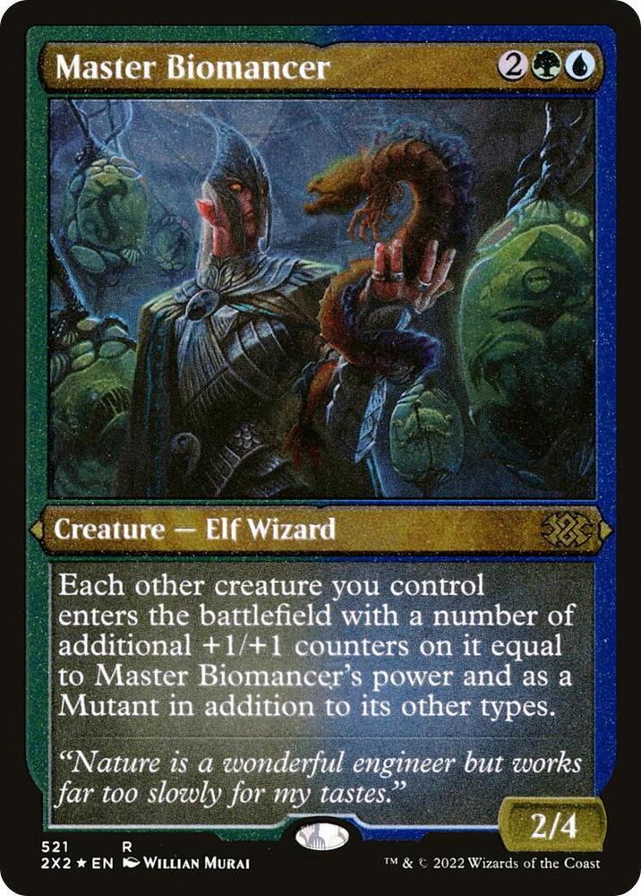 Master Biomancer (Foil Etched) 521 card from Double Masters 2022
