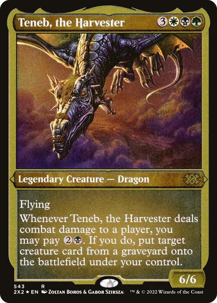 Teneb, the Harvester (Foil Etched) 543 card from Double Masters 2022