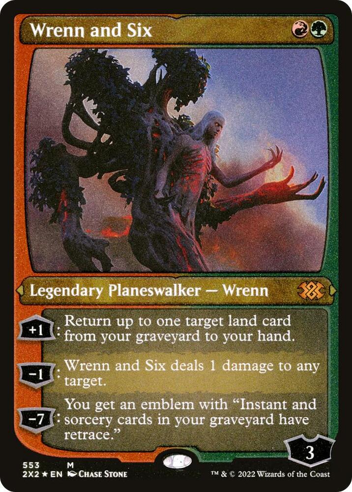 Wrenn and Six (Foil Etched) 553 card from Double Masters 2022