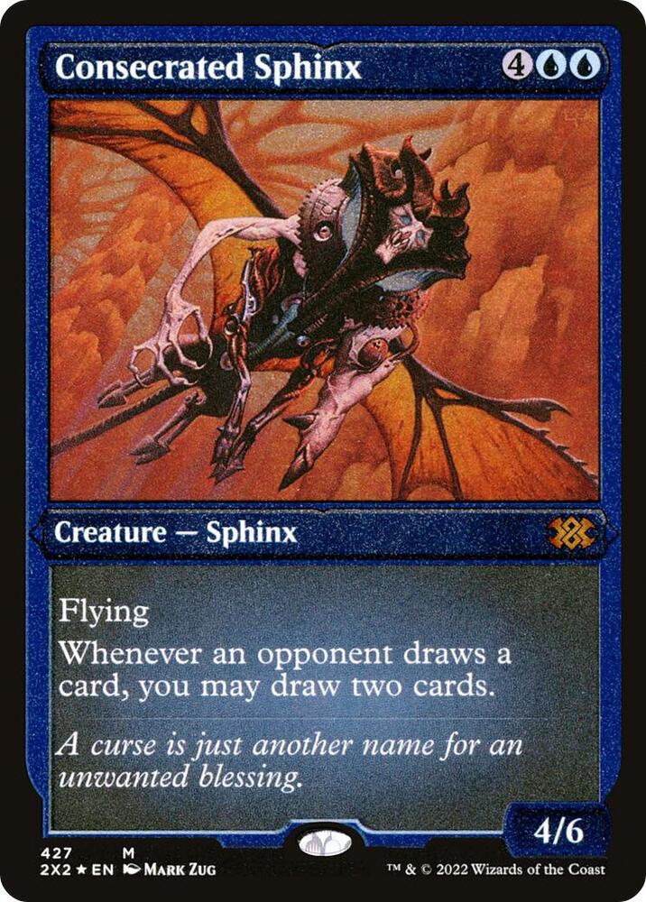 Consecrated Sphinx (Foil Etched) 427 card from Double Masters 2022