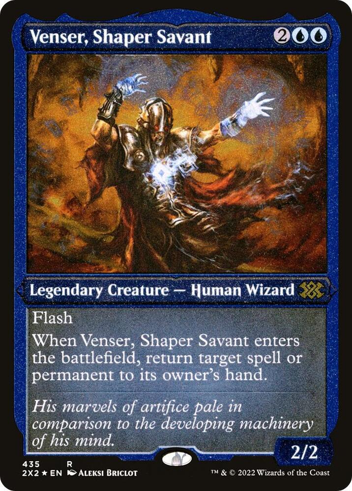 Venser, Shaper Savant (Foil Etched) 435 card from Double Masters 2022