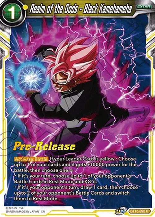 Realm of the Gods - Black Kamehameha BT16-092 card from Realm of the Gods Pre-Release Cards