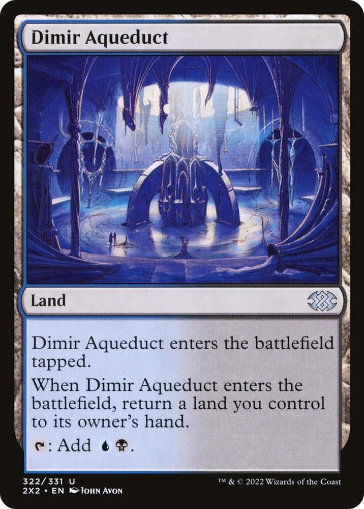 Dimir Aqueduct 322 card from Double Masters 2022