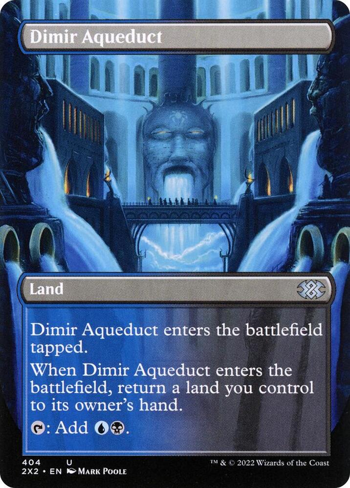 Dimir Aqueduct (Borderless) 404 card from Double Masters 2022