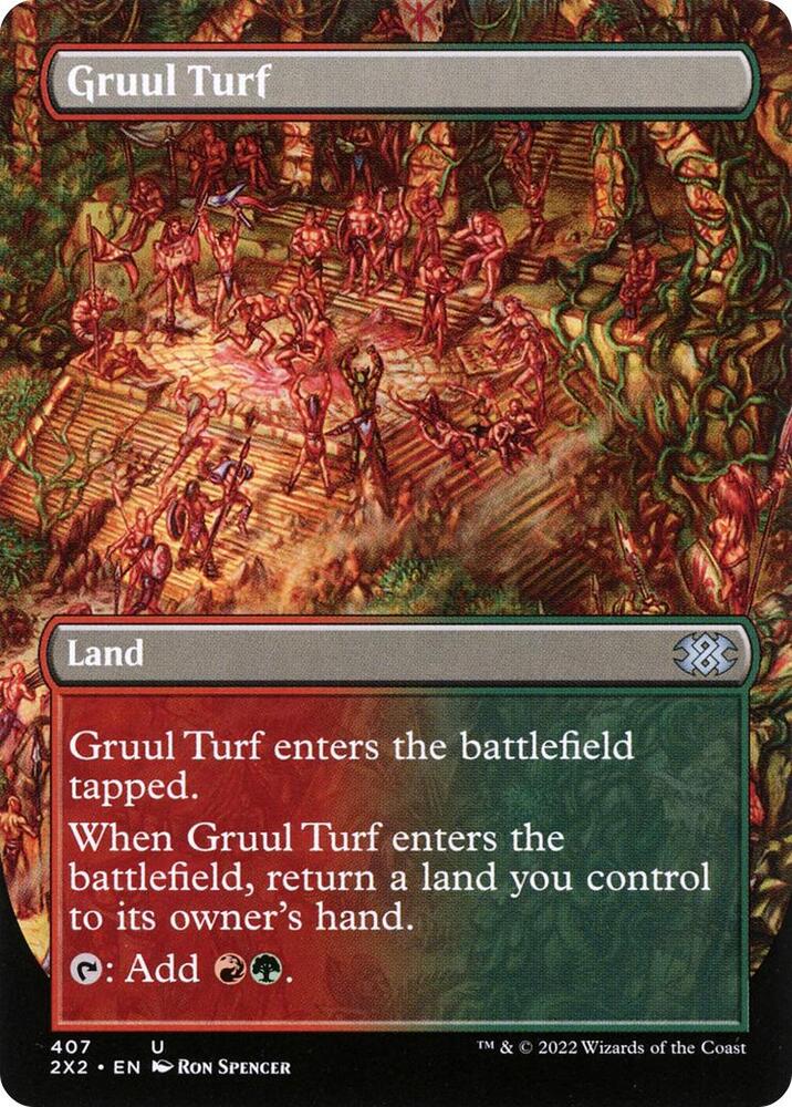 Gruul Turf (Borderless) 407 card from Double Masters 2022