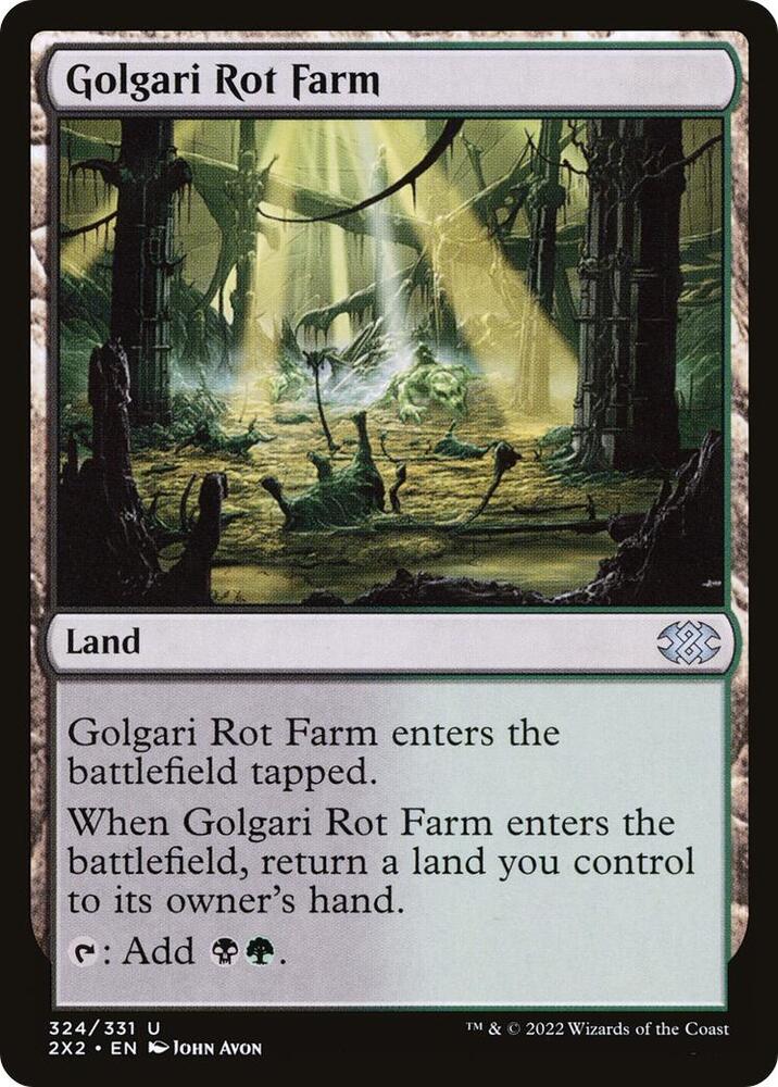 Golgari Rot Farm 324 card from Double Masters 2022