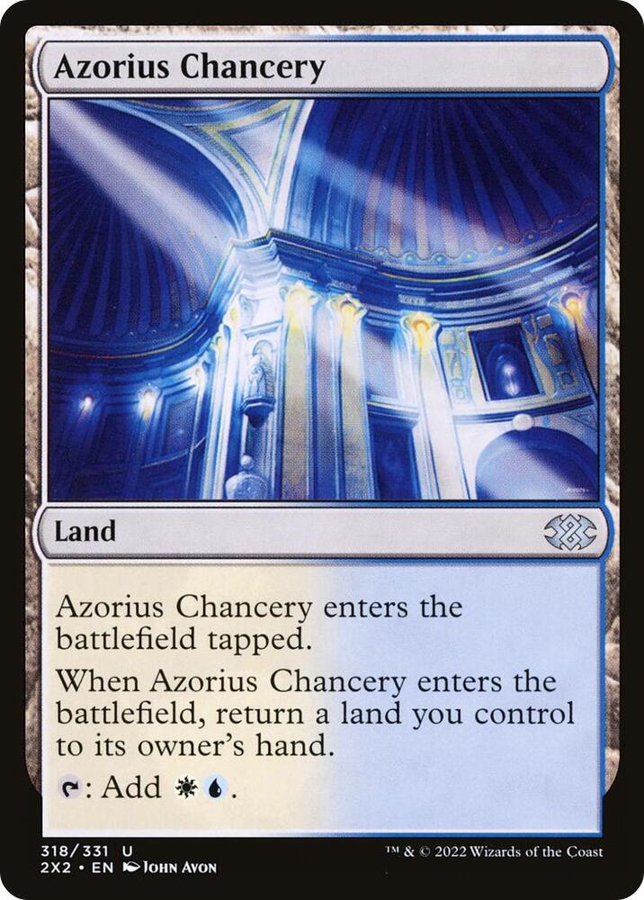 Azorius Chancery 318 card from Double Masters 2022