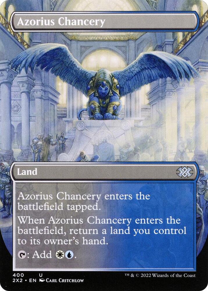 Azorius Chancery (Borderless) 400 card from Double Masters 2022