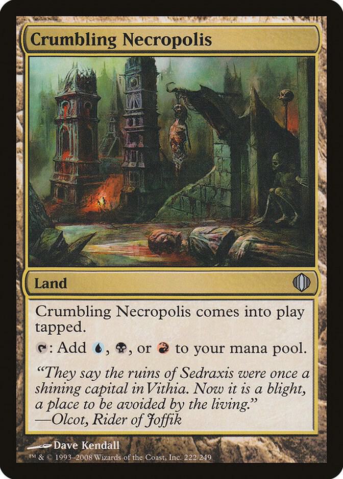 Crumbling Necropolis 222 card from Shards of Alara