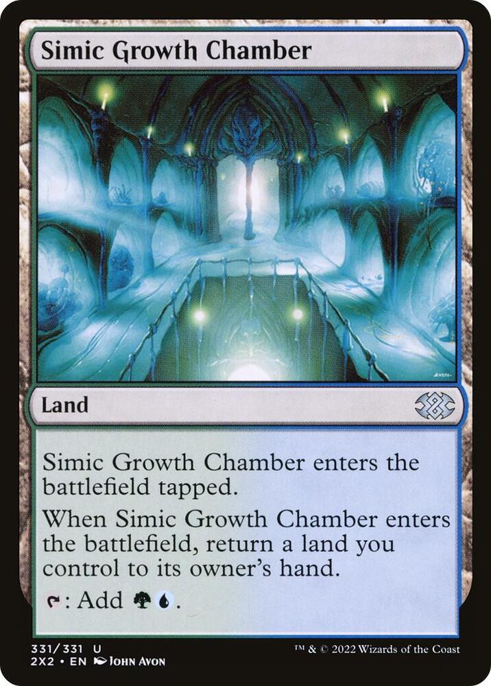 Simic Growth Chamber 331 card from Double Masters 2022