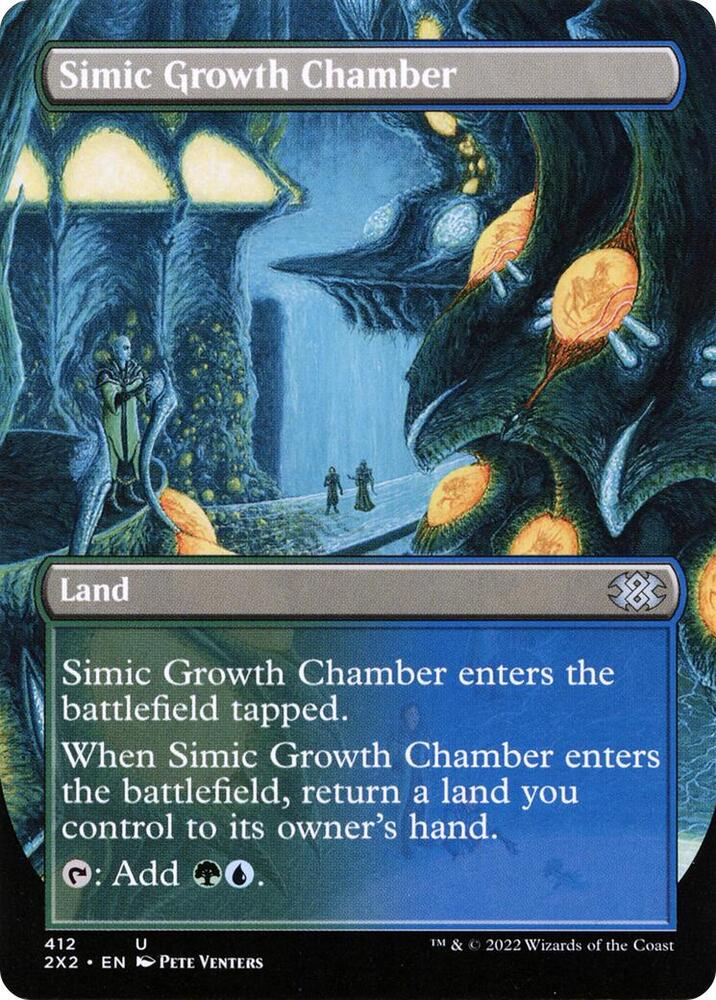 Simic Growth Chamber (Borderless) 412 card from Double Masters 2022