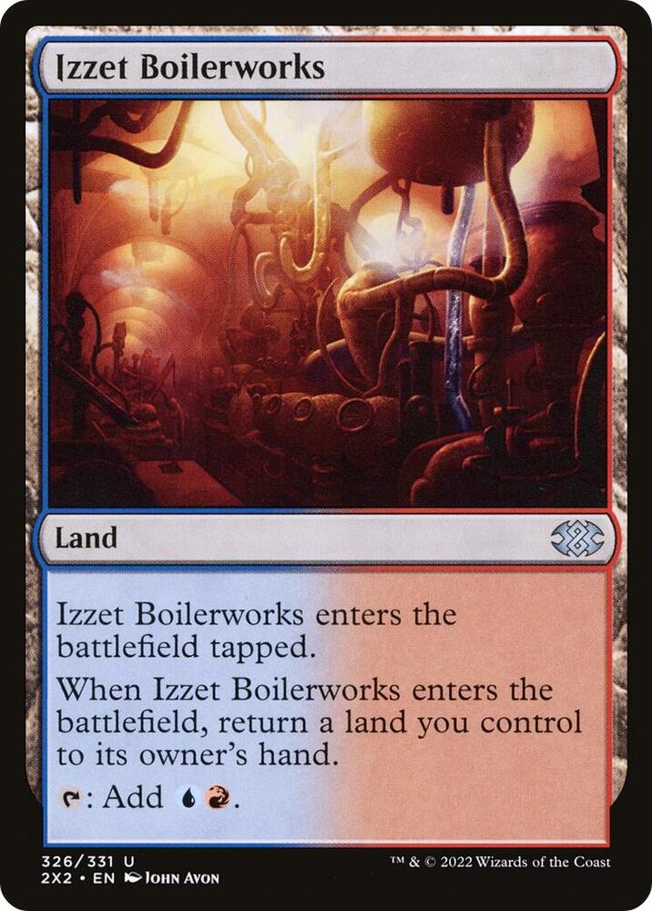 Izzet Boilerworks 326 card from Double Masters 2022