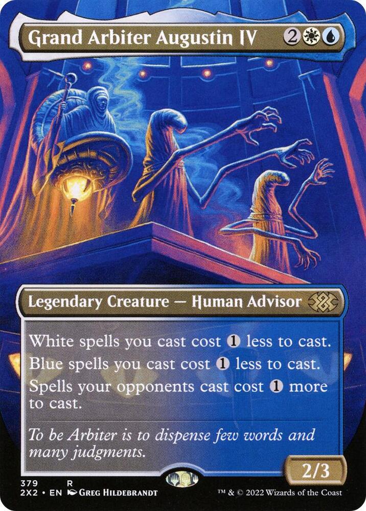 Grand Arbiter Augustin IV (Borderless) 379 card from Double Masters 2022