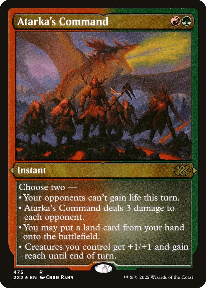 Atarka's Command (Foil Etched) 475 card from Double Masters 2022