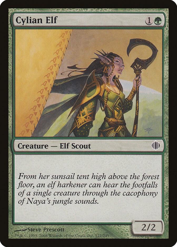 Cylian Elf 127 card from Shards of Alara