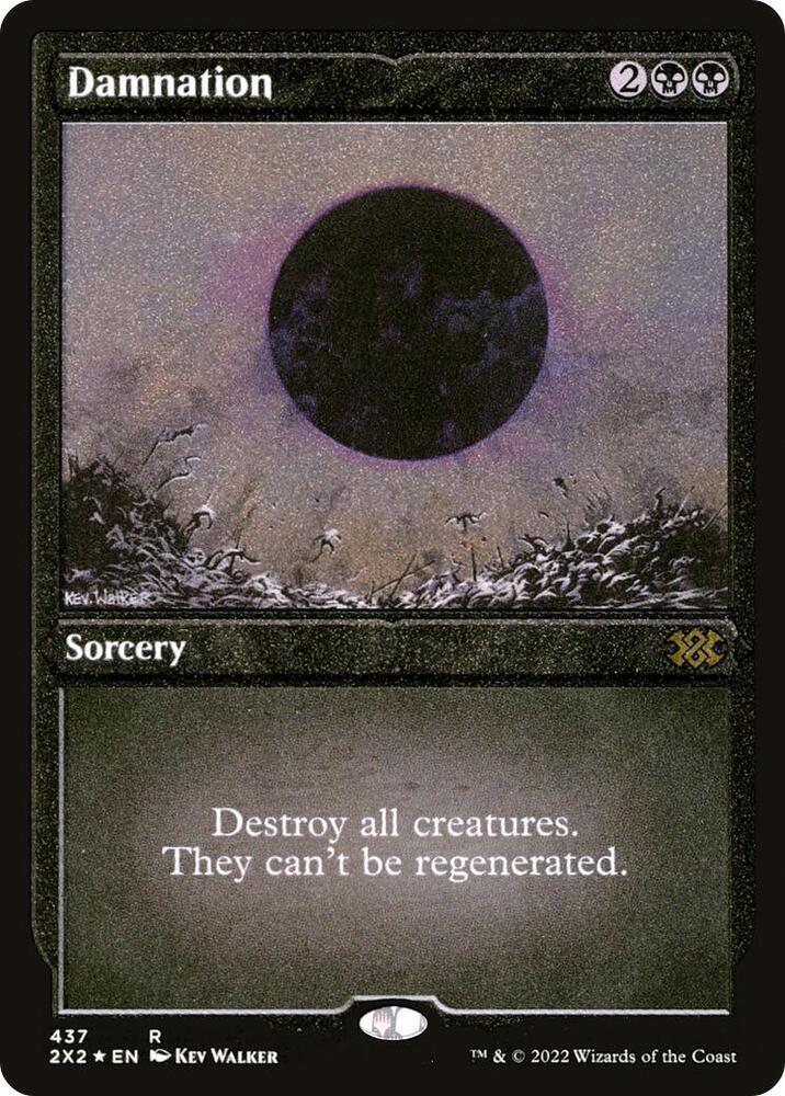 Damnation (Foil Etched) 437 card from Double Masters 2022