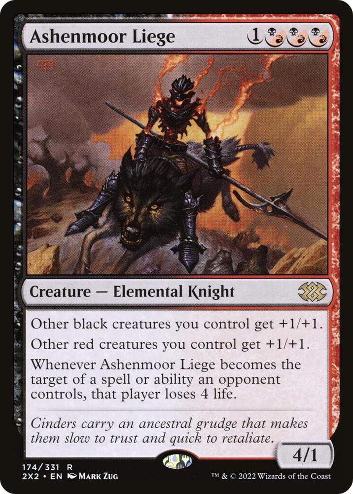 Ashenmoor Liege 174 card from Double Masters 2022