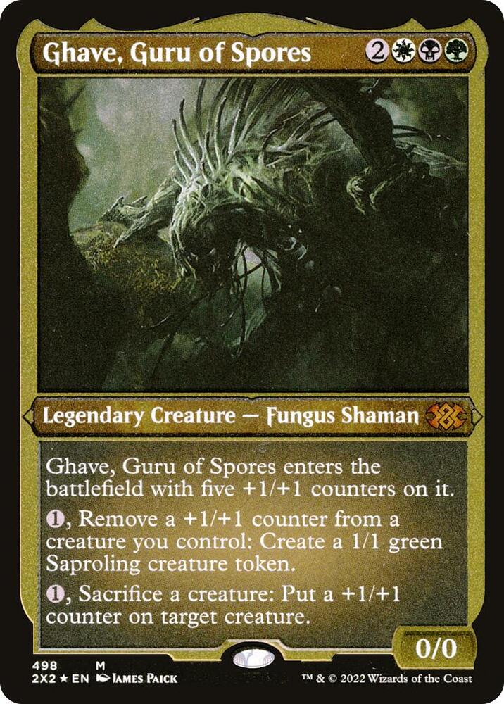 Ghave, Guru of Spores (Foil Etched) 498 card from Double Masters 2022