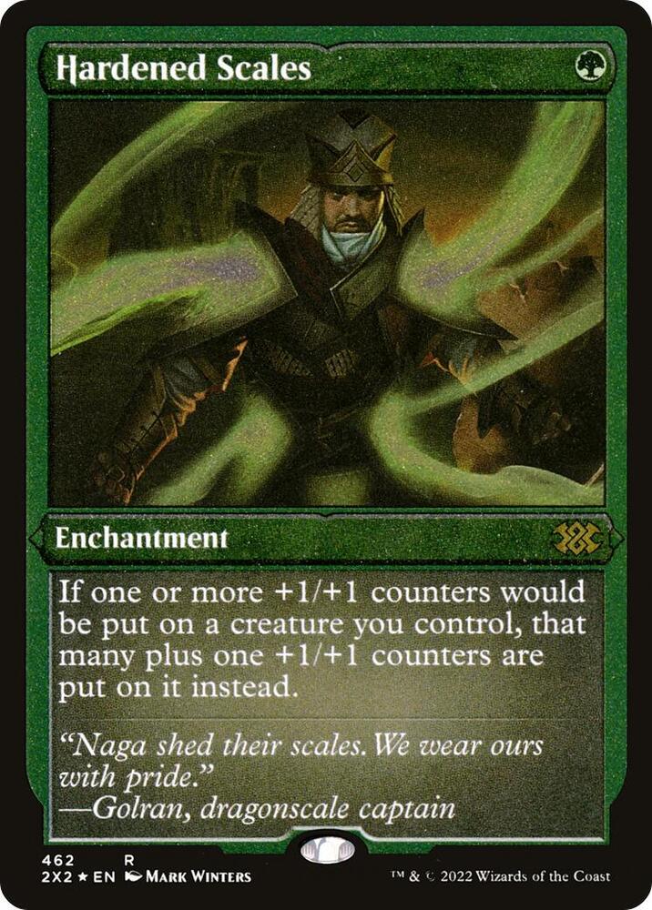 Hardened Scales (Foil Etched) 462 card from Double Masters 2022