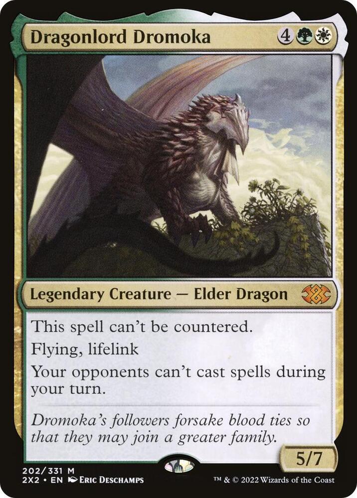 Dragonlord Dromoka 202 card from Double Masters 2022