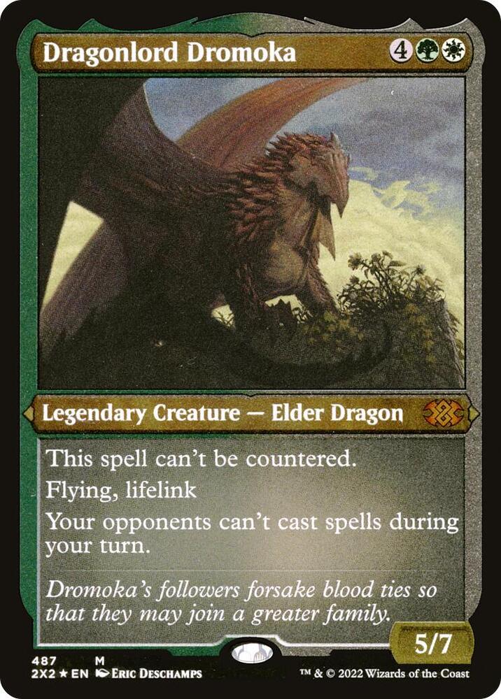 Dragonlord Dromoka (Foil Etched) 487 card from Double Masters 2022