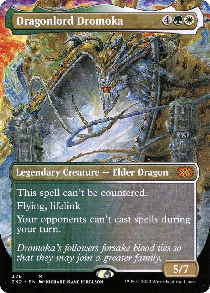 Dragonlord Dromoka (Borderless) 376 card from Double Masters 2022