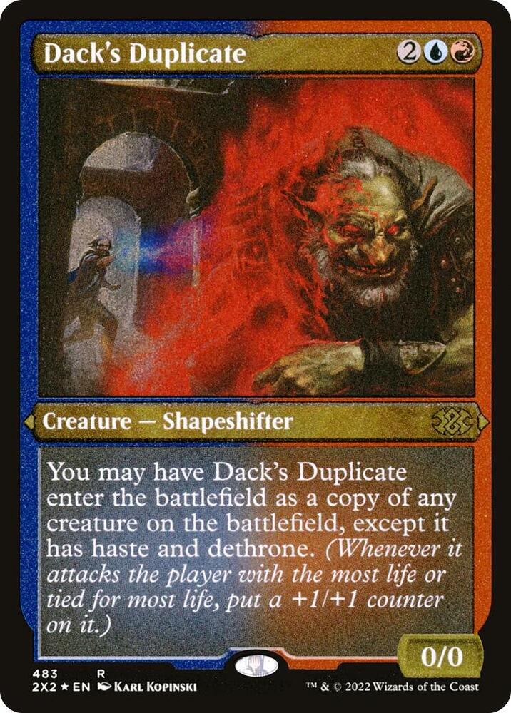 Dack's Duplicate (Foil Etched) 483 card from Double Masters 2022