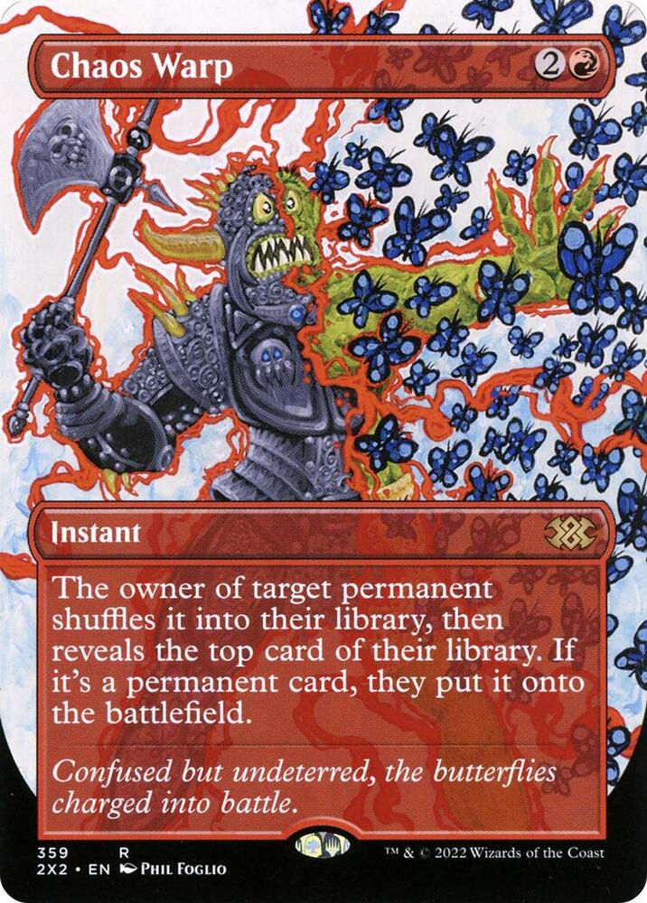 Chaos Warp (Borderless) 359 card from Double Masters 2022