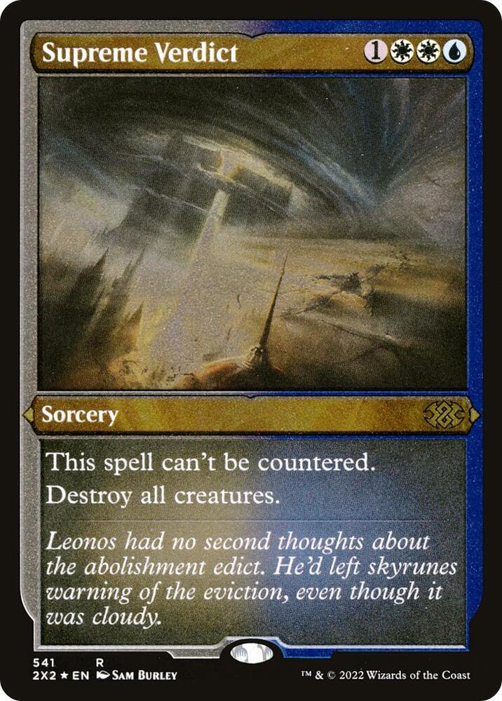 Supreme Verdict (Foil Etched) 541 card from Double Masters 2022