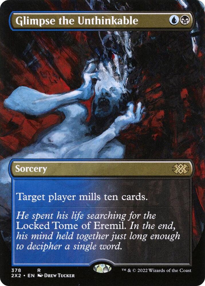 Glimpse the Unthinkable (Borderless) 378 card from Double Masters 2022