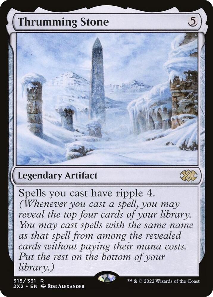 Thrumming Stone 315 card from Double Masters 2022