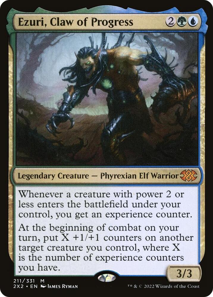 Ezuri, Claw of Progress 211 card from Double Masters 2022